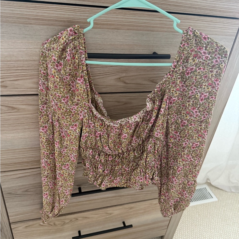 H&M Floral Smocked Women's Top